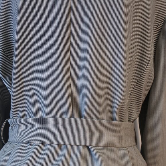 Escada Margaretha Ley Bergdorf Goodman Black White Pinstriped Pantsuit 38 US/M - Picture 8 of 16